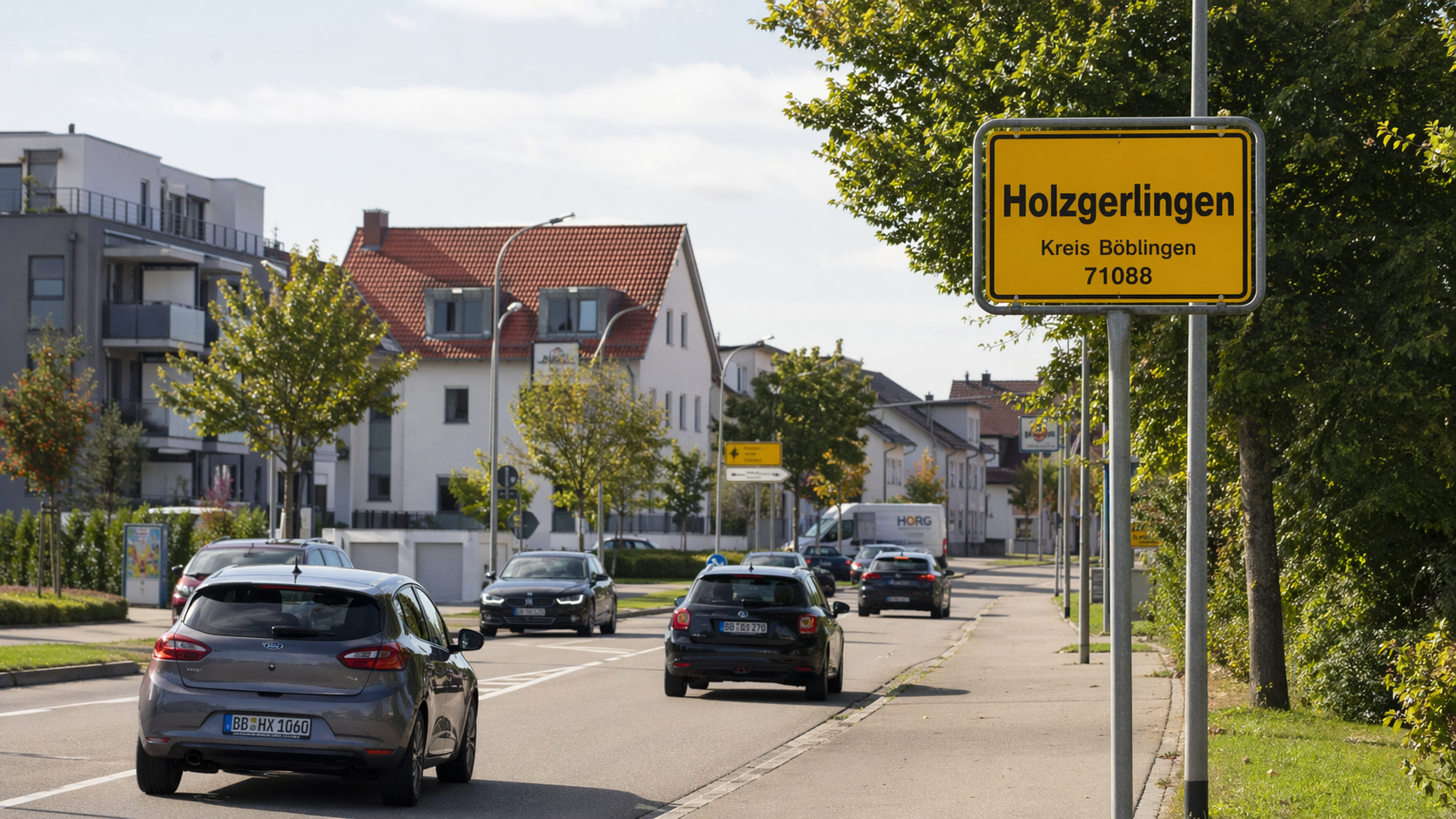 Kfz-Gutachter in Holzgerlingen bei der Einschätzung eines Unfallschadens