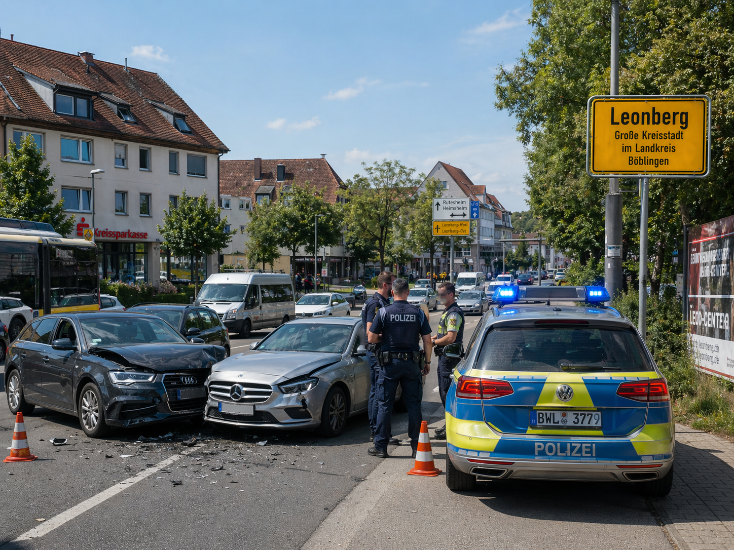 Praxisbeispiel für ein Unfallgutachten in Leonberg