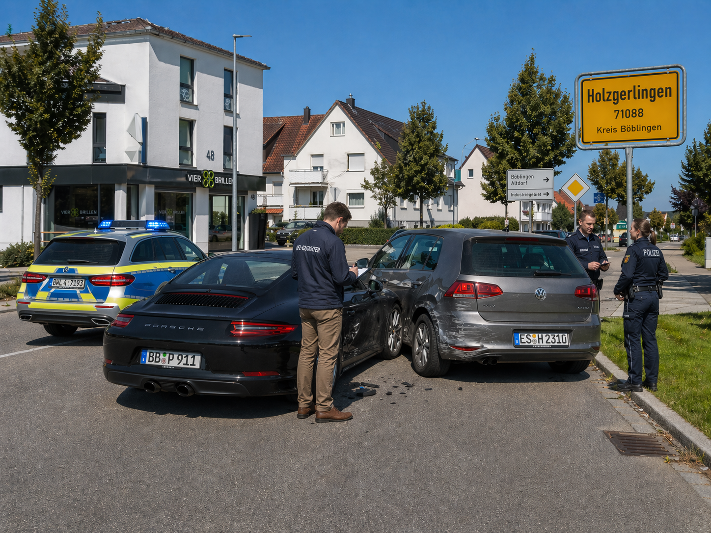 Praxisbeispiel für ein Unfallgutachten in Holzgerlingen